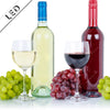 Led Bild Wein In Flaschen Und Glaesern Quadrat Motivvorschau