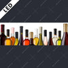 Led Bild Weinflaschen Panorama Motivvorschau