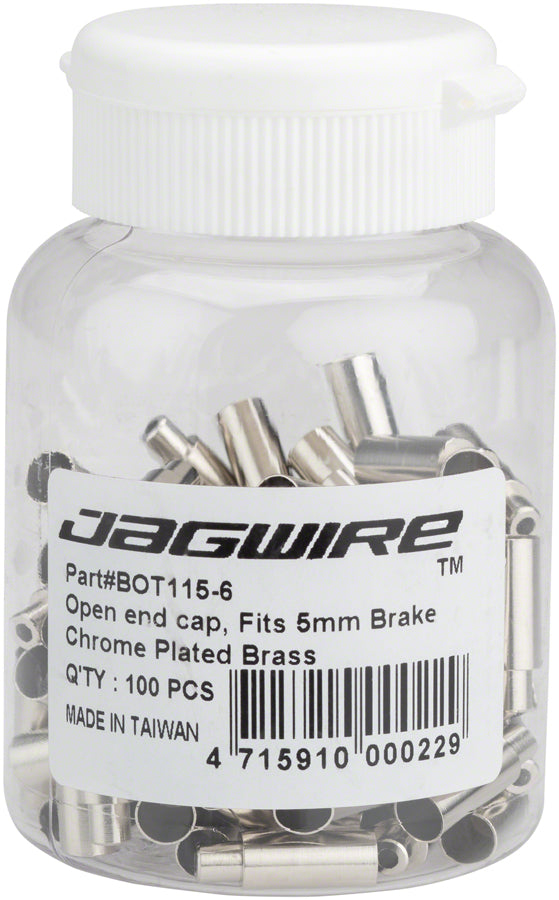 New Jagwire 5mm POP End Cap for Compressionless Brake Housing Bottle of 10 Black