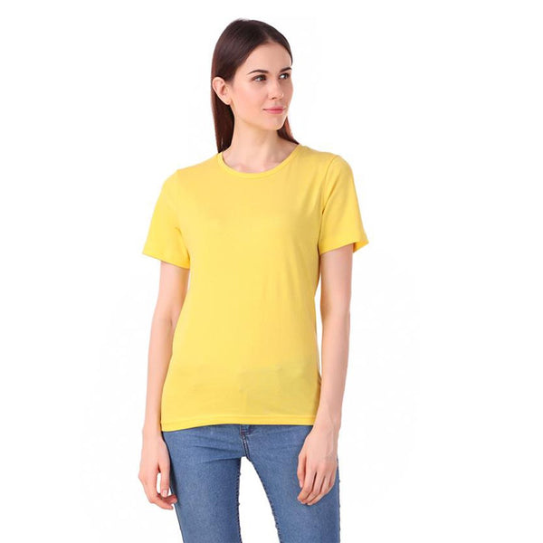 plain yellow t shirt women
