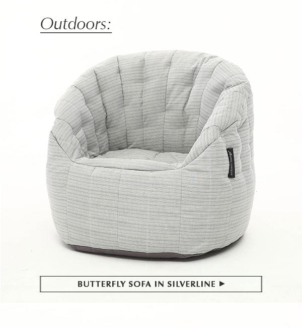 Butterfly Sofa in Silverline (Waterproof, Indoor/Outdoor)