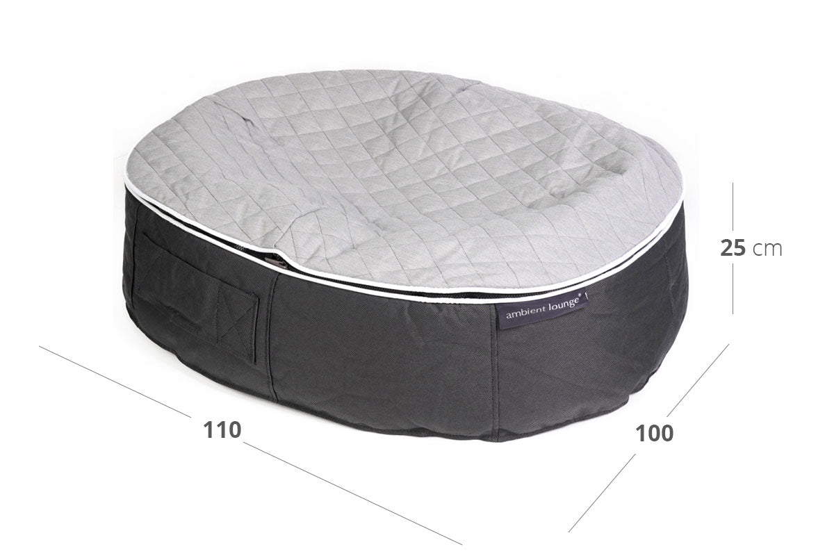 Pet Lounge Dog Bed in Supernova - CoolQuilt - Large (In/Outdoor) Dimensions