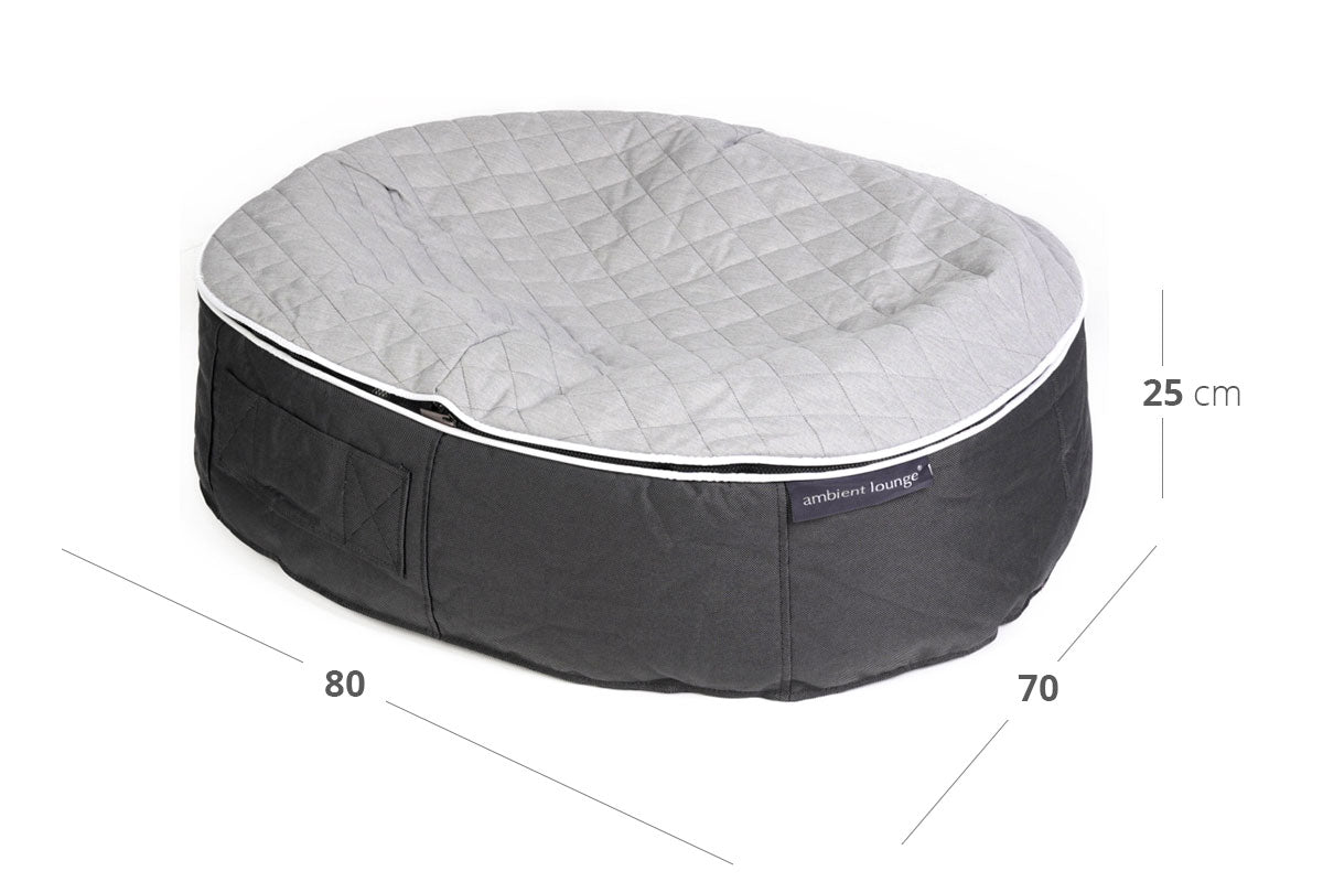 Pet Lounge Dog Bed in Supernova - CoolQuilt - Medium (In/Outdoor) Dimensions