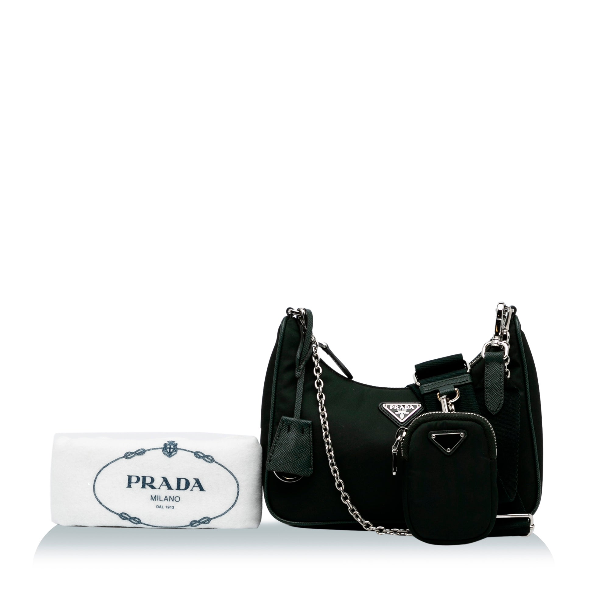 Sell Prada Nylon Multi Pochette Bag - Black