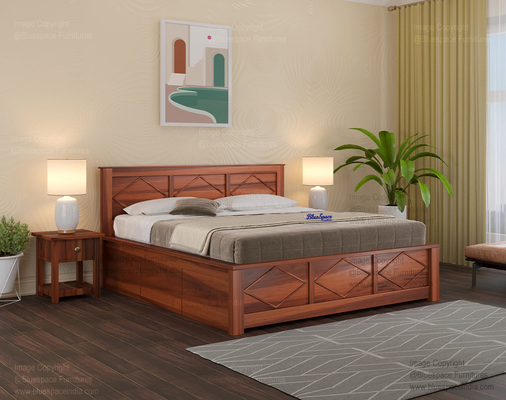 Gemini Sheesham Wood Bed