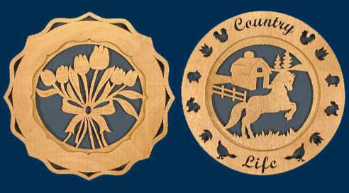 Country Themed Scroll Saw Plates Fretwork Patterns – Scrollsaw.com