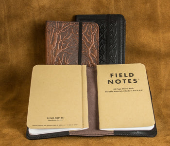 Leather Pocket Notebook Cover with Field Notes