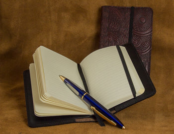 Leather Notebook Cover with Rhodia Pocket Notebook