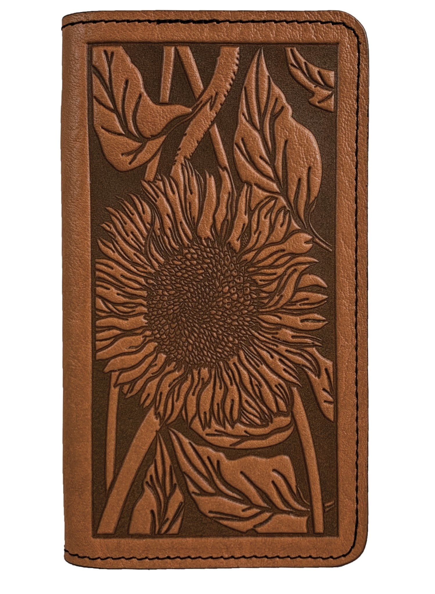 ecolemamie Small ecolemamie Small Leather Smartphone Wallet Case, Sunflower in Marigold