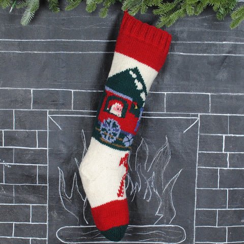 Bernat Train Christmas Stocking