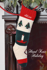 Candle Tree Christmas Stocking