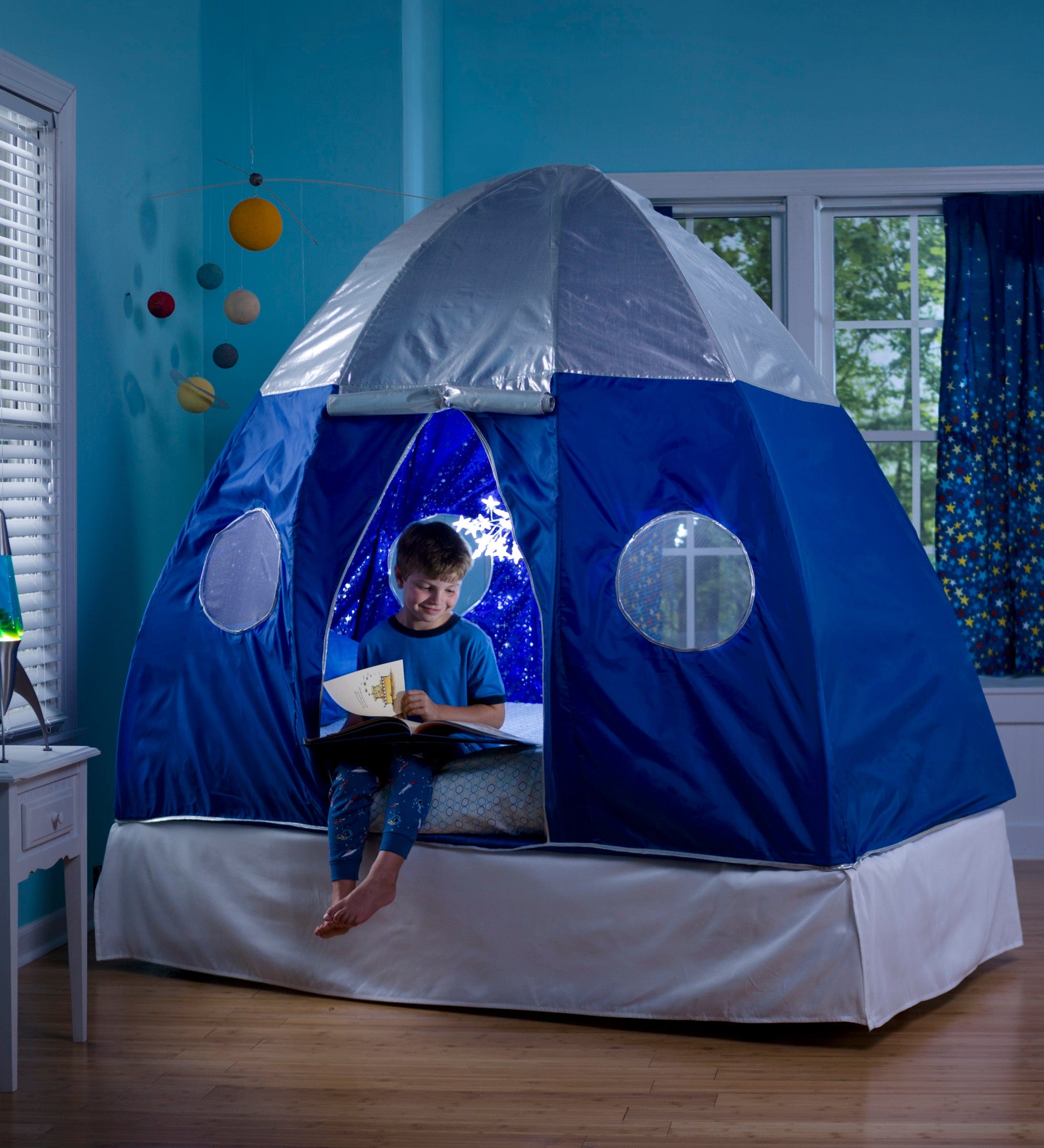 Certificaat gazon omringen Galactic Bed Tent With Starburst LED Light – HearthSong