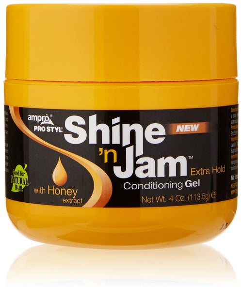 
  AMPRO SHINE 'N JAM CONDITIONING GEL EXTRA HOLD – Curly Gurl Luv Beauty Supply
  