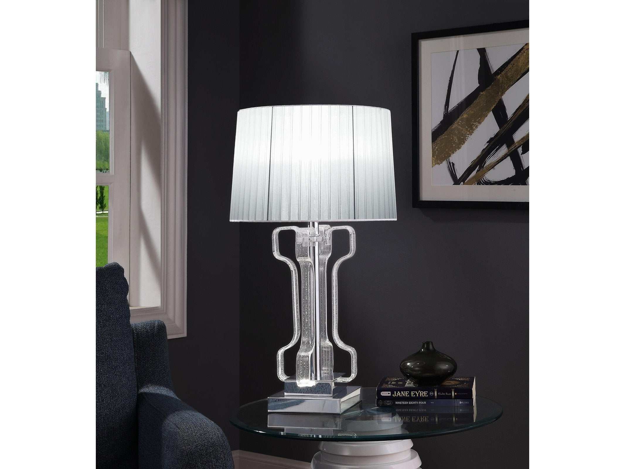 clear acrylic table lamp