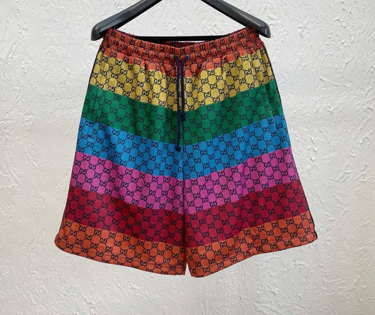 rainbow gucci shorts