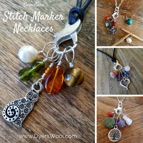 Stitch marker necklaces