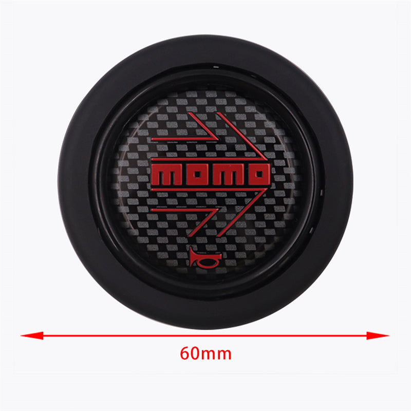 Brand New Universal Momo Car Horn Button Black Steering Wheel Center Cap WPackaging