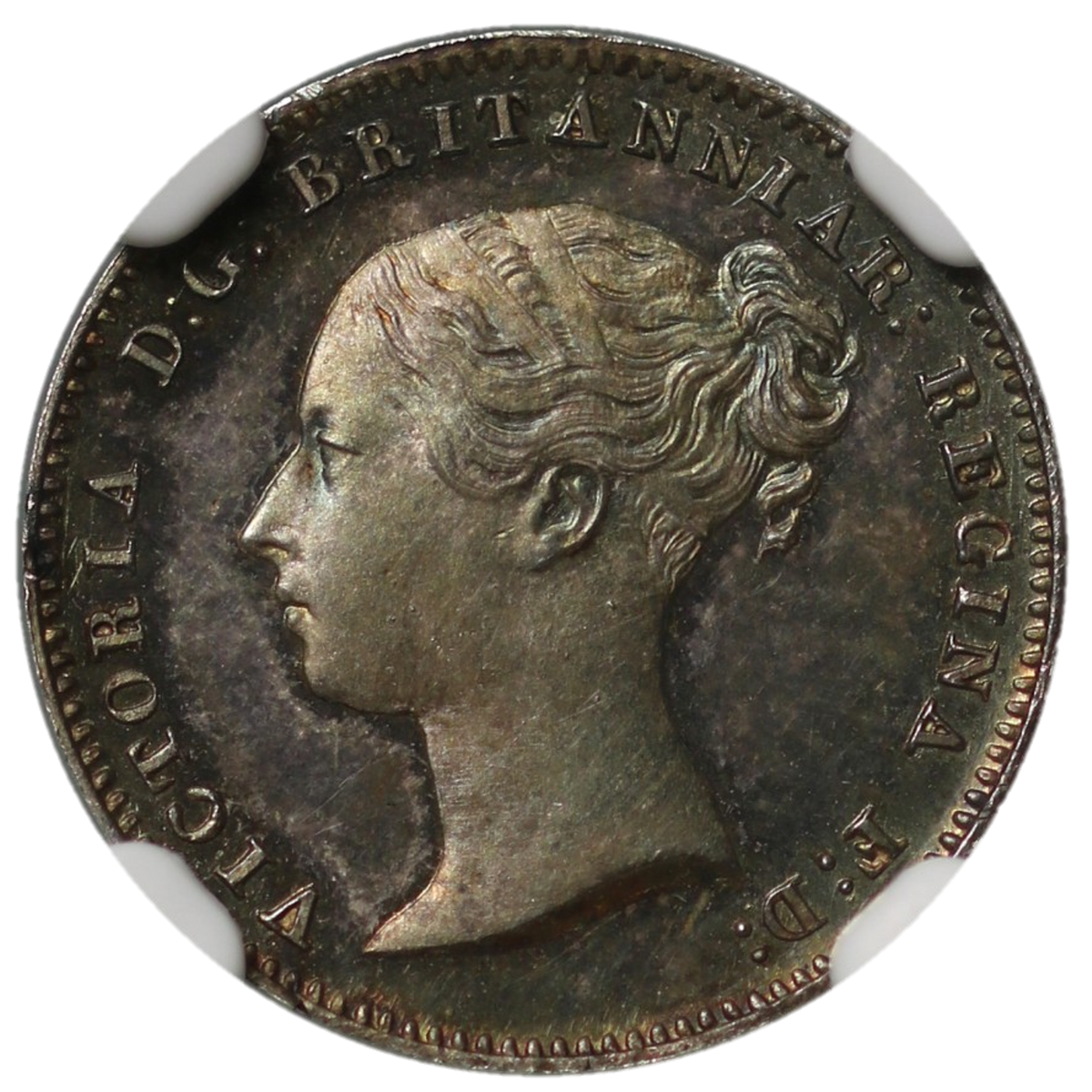 1873年 イギリス ヴィクトリア ゴシックフローリン 銀貨 - コレクション