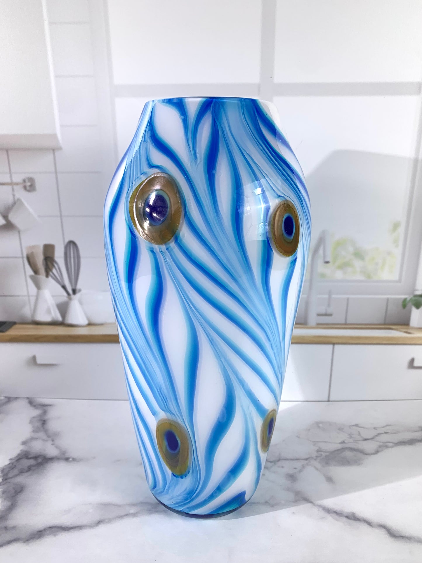 Peacock Vase