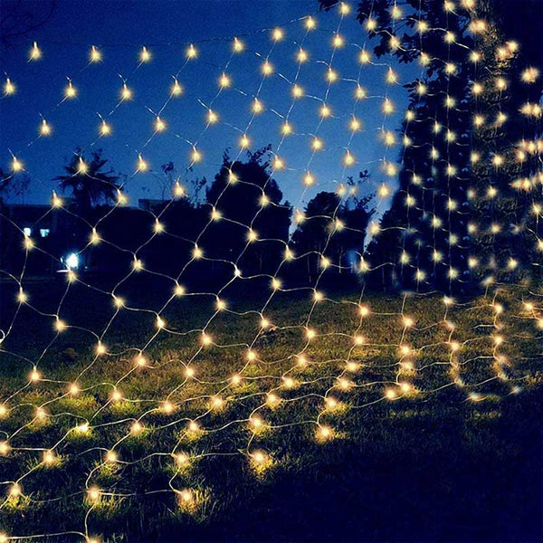 LED Lichternetz Aussen Weihnachts Warmweiß 4.5x1.6M Lichterkette Garten Deko