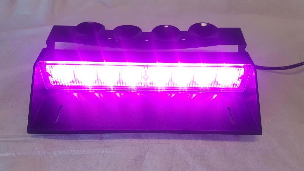 purple led warning lights