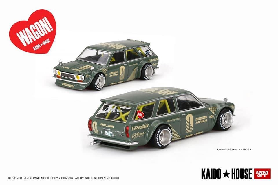 Kaido House X Mini GT 1:64 MiJo Exclusive Limited Edition Datsun 510 W