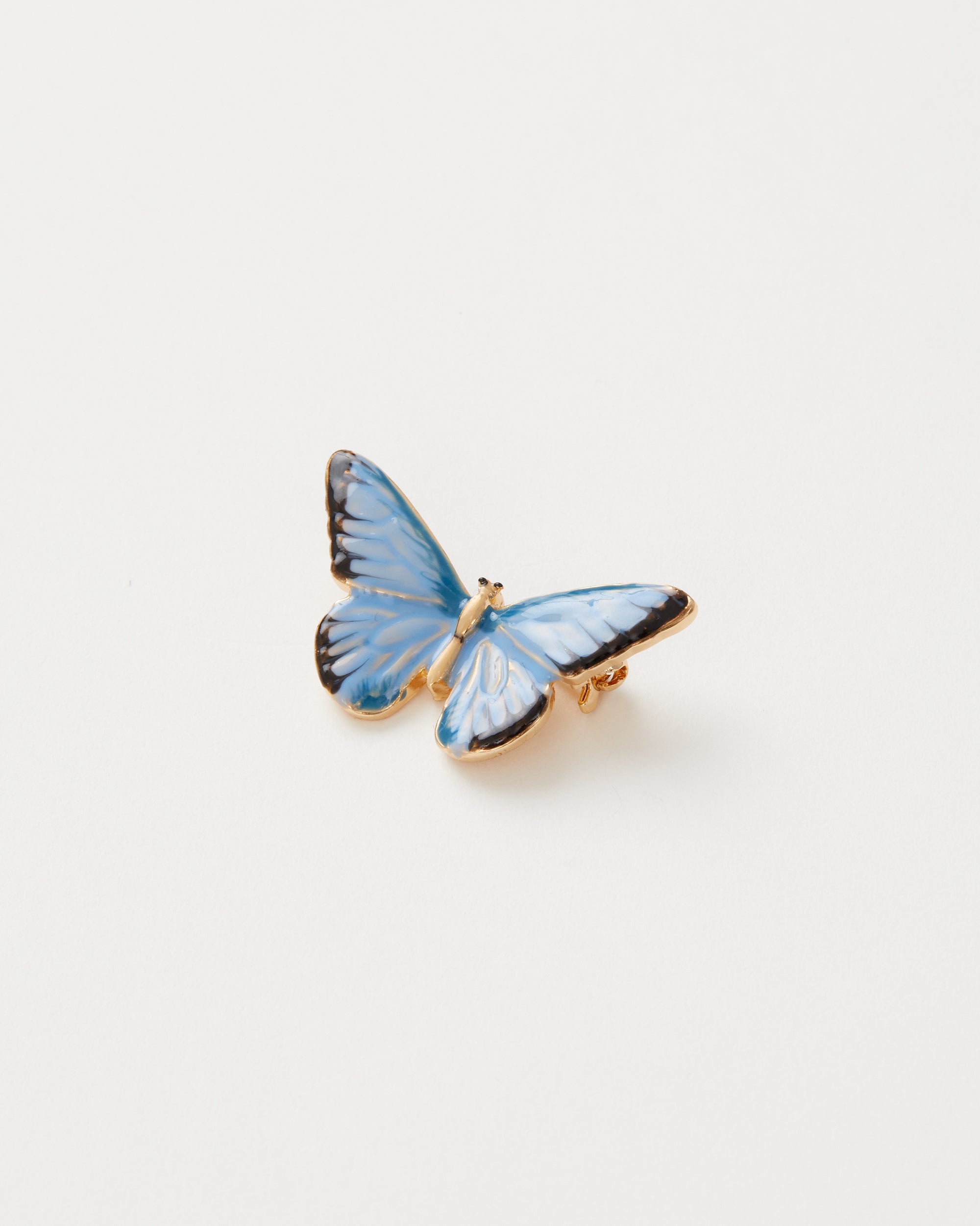 Enamel Blue Butterfly Brooch