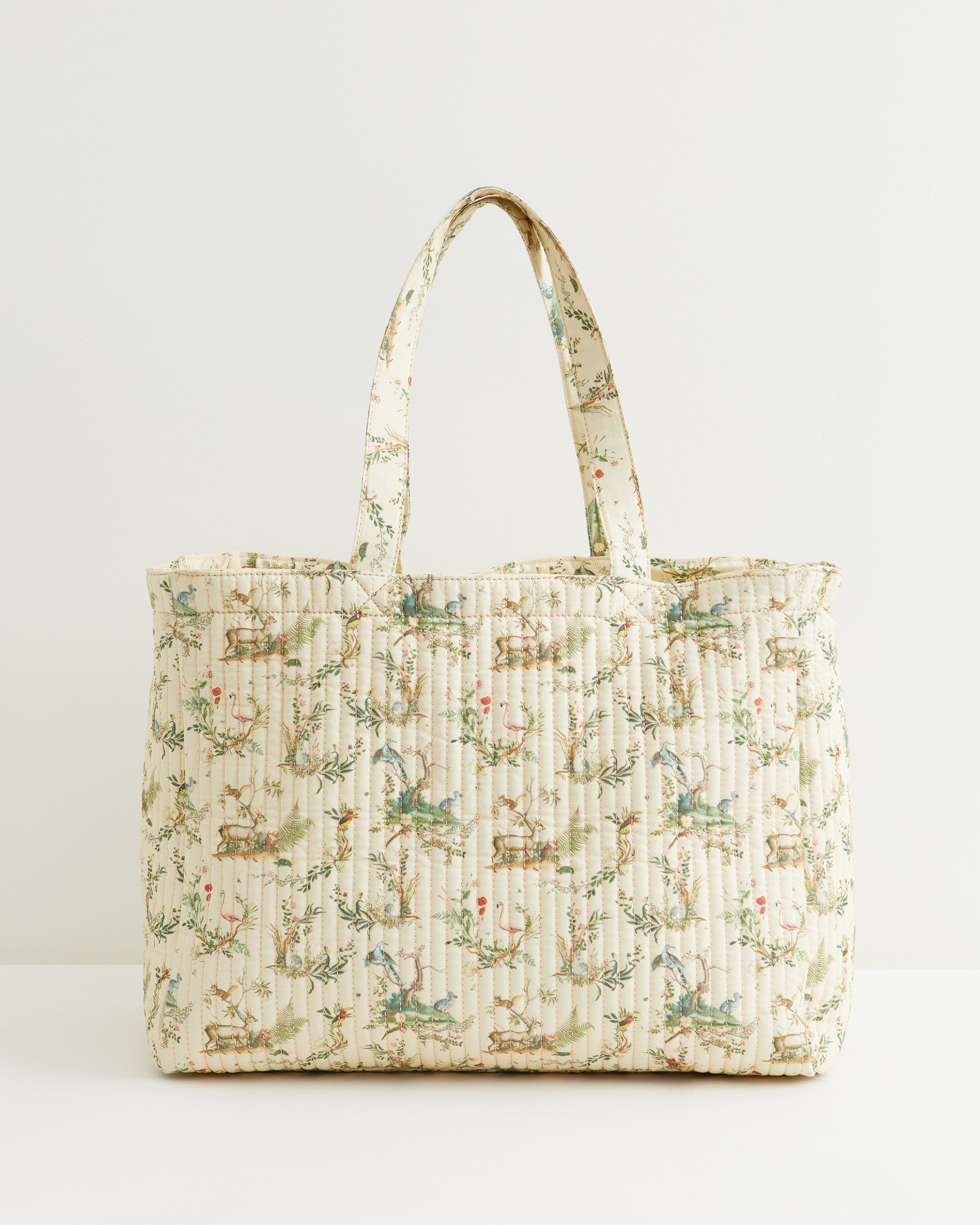 Toile de Jouy Quilted Tote