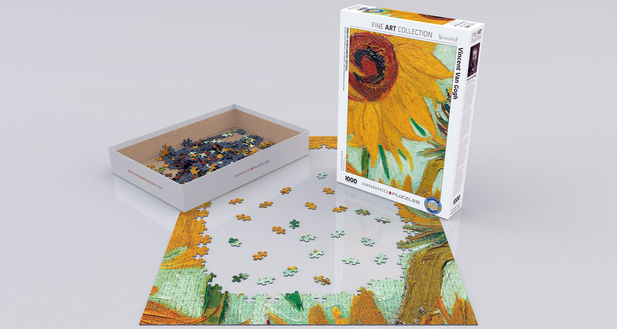 pz Vincent Van Gogh Twelve Sunflowers 1000 piece jigsaw puzzle 680mm x 490mm 