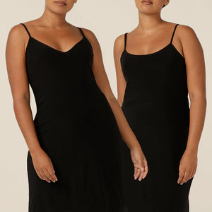 L&F Slip Dresses: Perfect for Adding More Coverage Or Layering - Available in different fabrics, lengths and necklines, L&F slips work beautifully under unlined dresses or under a top and skirt. 