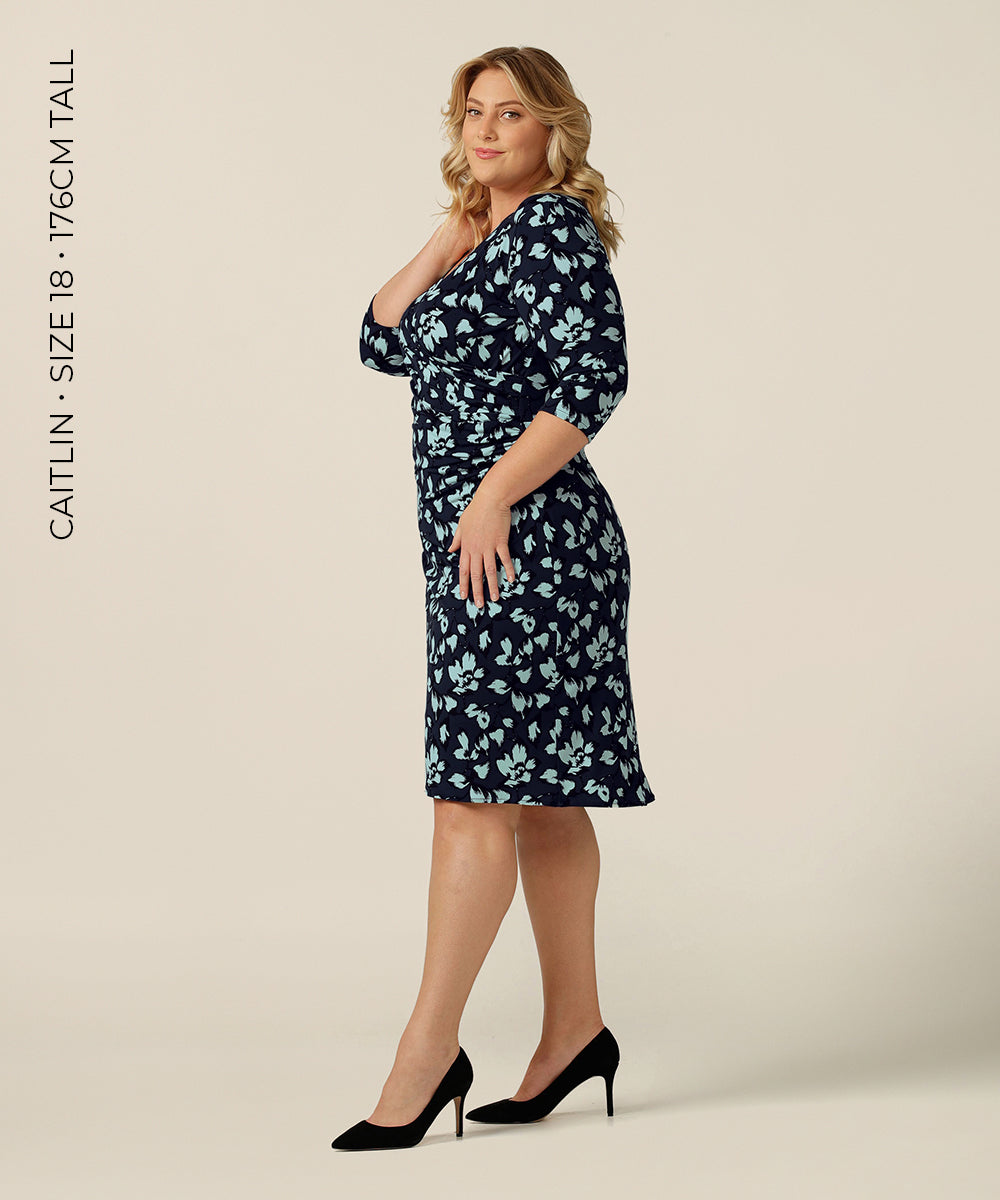  fitted fixed wrap dress