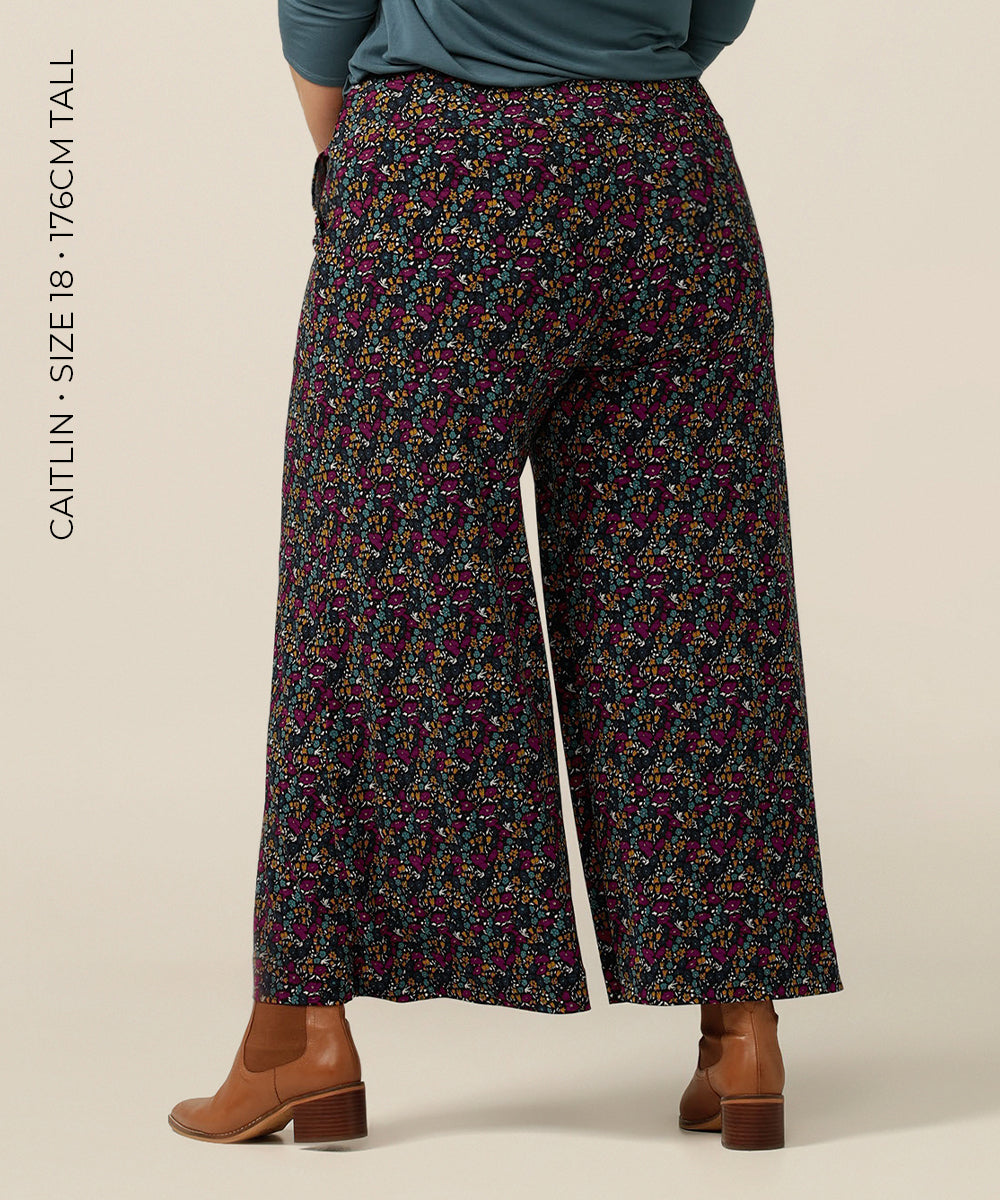 extreme flared wide leg pant with pockets