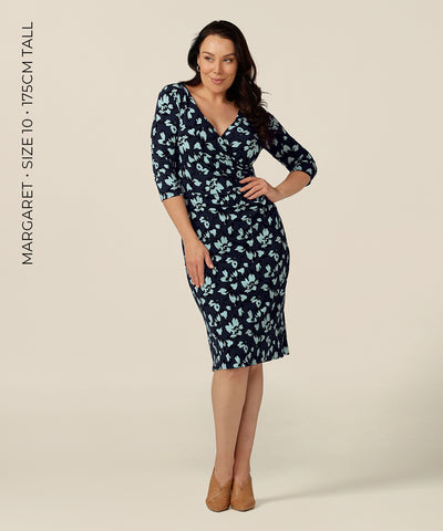 fitted fixed wrap dress