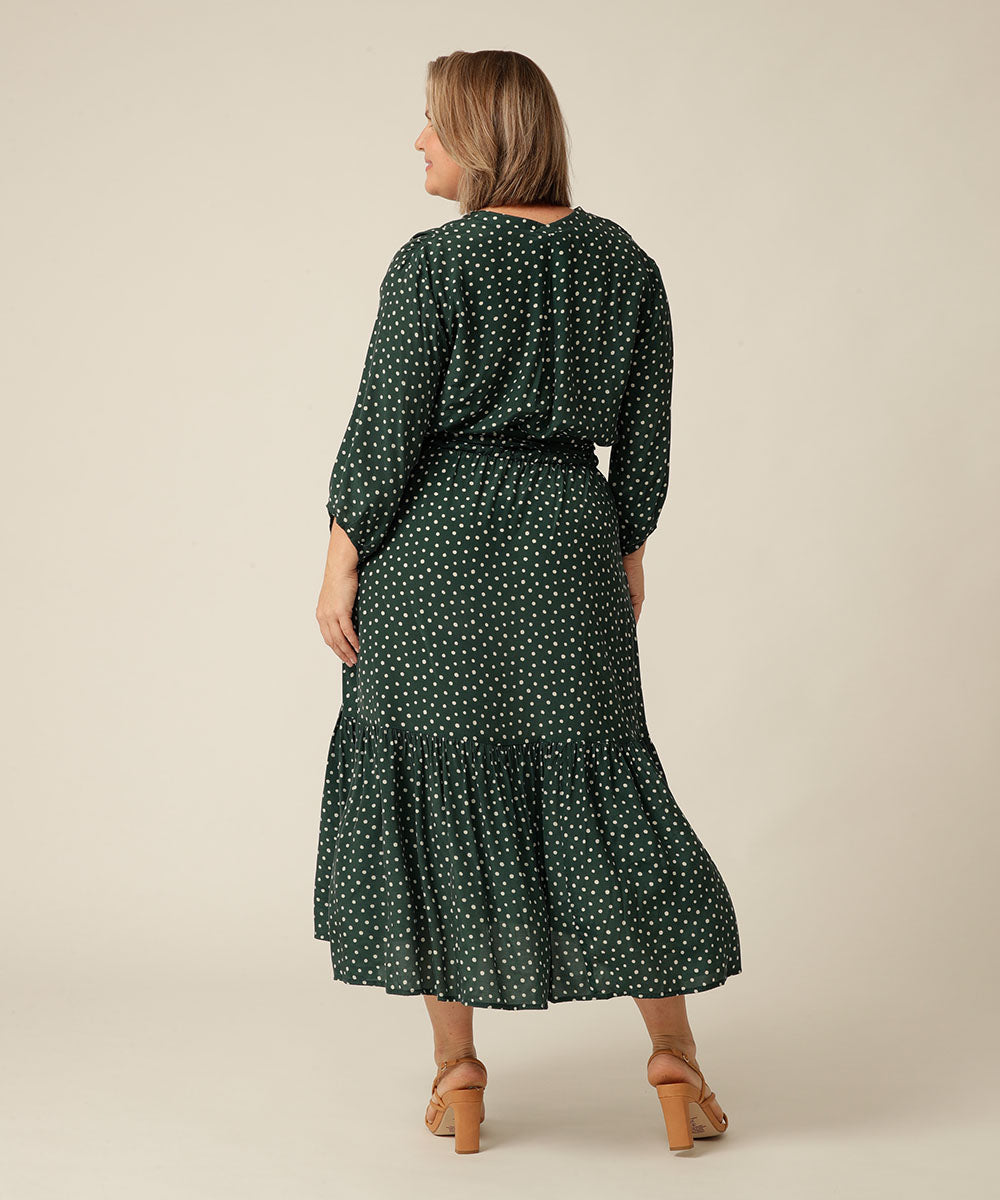 Chyka Dress in Hunter Spot