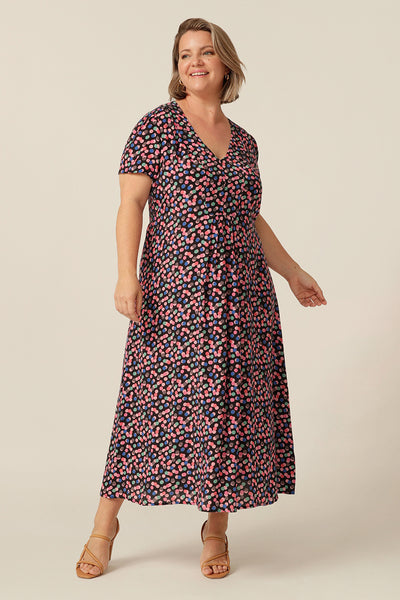 Luxe flowing summer maxi dress, in breathable, lightweight eco-conscious fabric