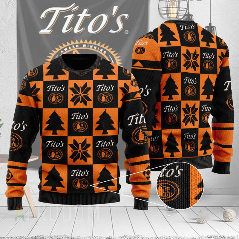 tito's christmas sweatshirt