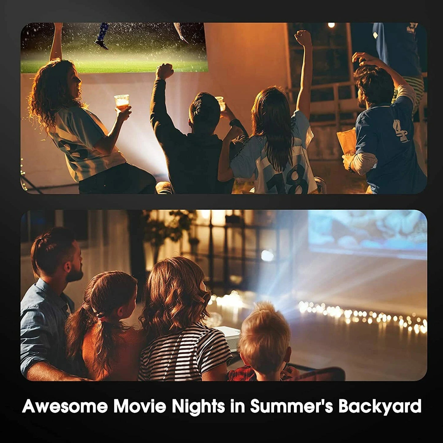 5000 Lumen Full HD Movie Video Projector Support 1920 x 1080P