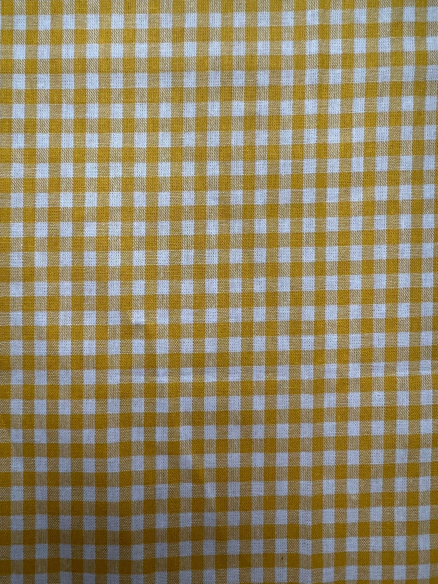 1/4 inch Yellow Cotton Gingham
