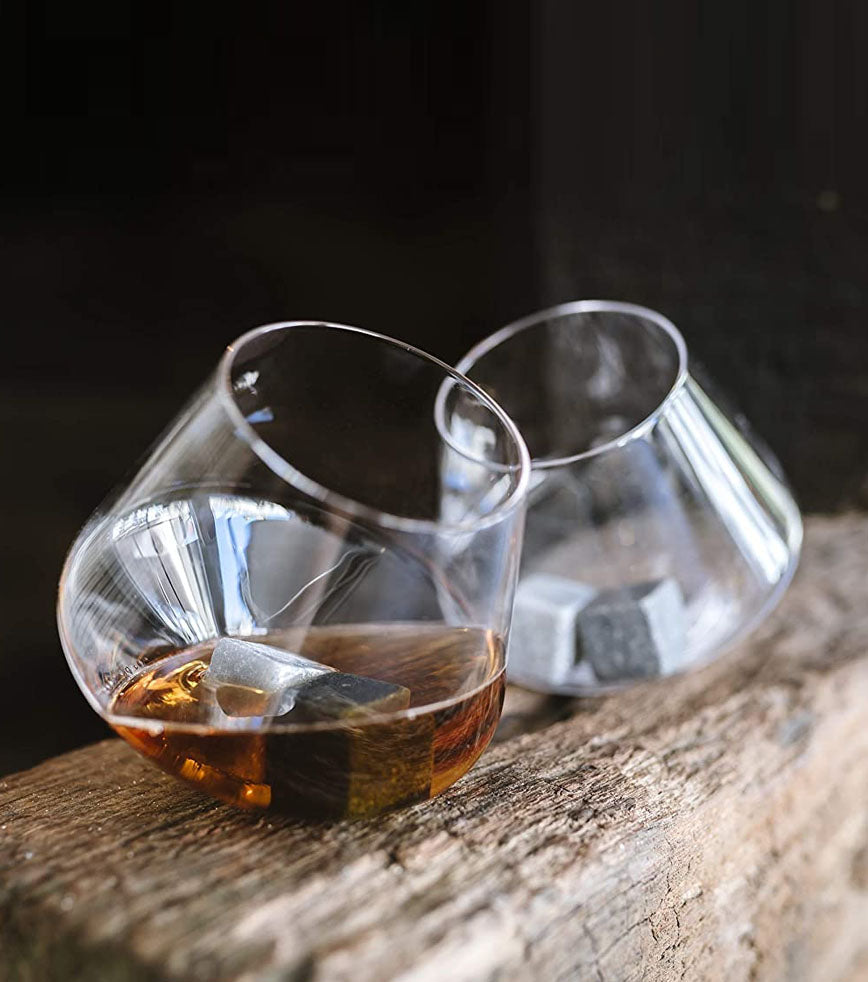 Set de 2 verres à whisky à bascule