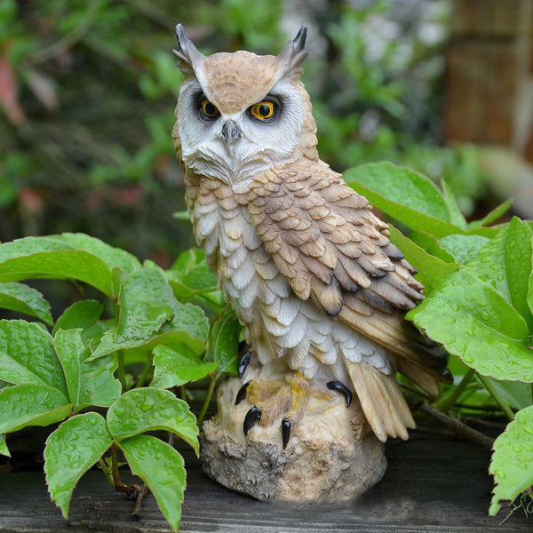 Resin Animal Owls Crafts Garden Decoration