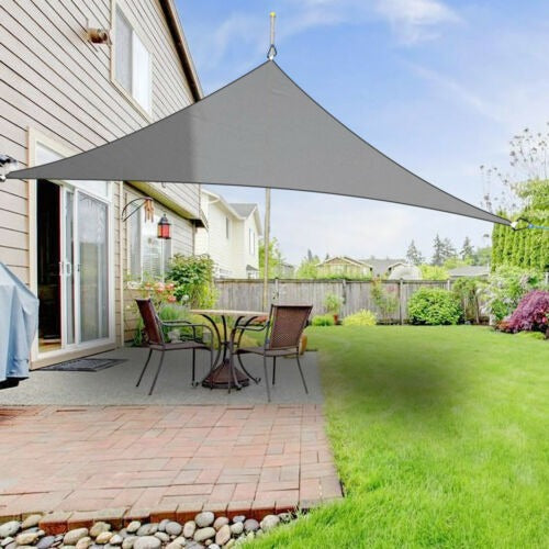 Triangle Waterproof Sun Shelter 2x2x2 Sunshade Protection Outdoor Canopy Garden Patio Pool Shade Sail Awning Camping