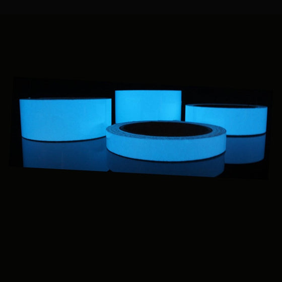 Blue Luminous Tape Fluorescent Self-adhesive Sticker Party Stage Decoration Noctilucent Glowing Warning Safety Tape Dropshipping