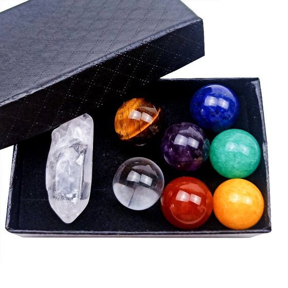 CHAKELA Seven chakra set Yoga healing energy stone