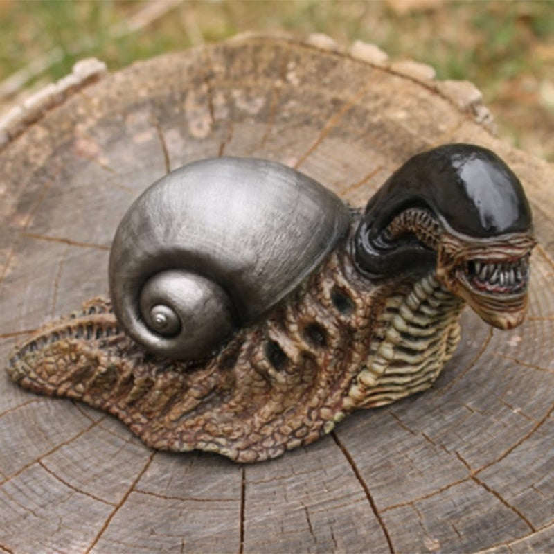 Creative Alien Snail Statue Crafts Decoration Character Statue Model Doll Collection Birthday Gift Office Garden Home Decor