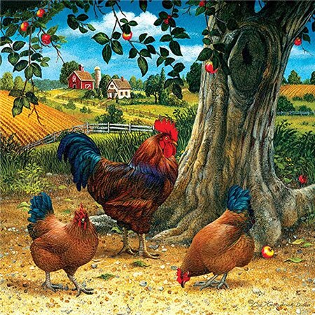 Diamond Painting New Arrival Chicken Tree Embroidery Mosaic Rooster