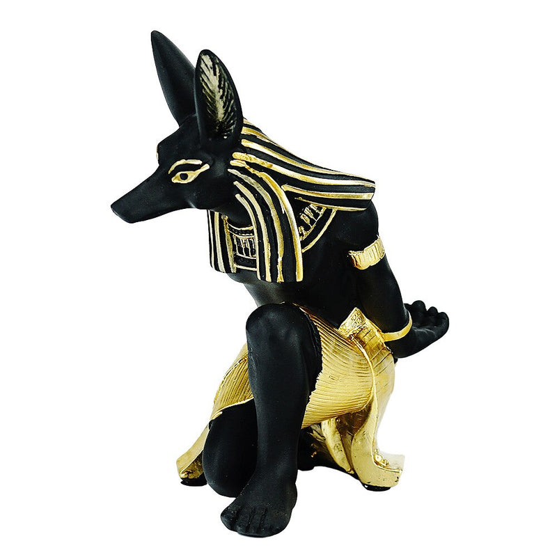 Resin Anubis God Wine Rack Figurines Modern Egypt Dog Miniatures Statues