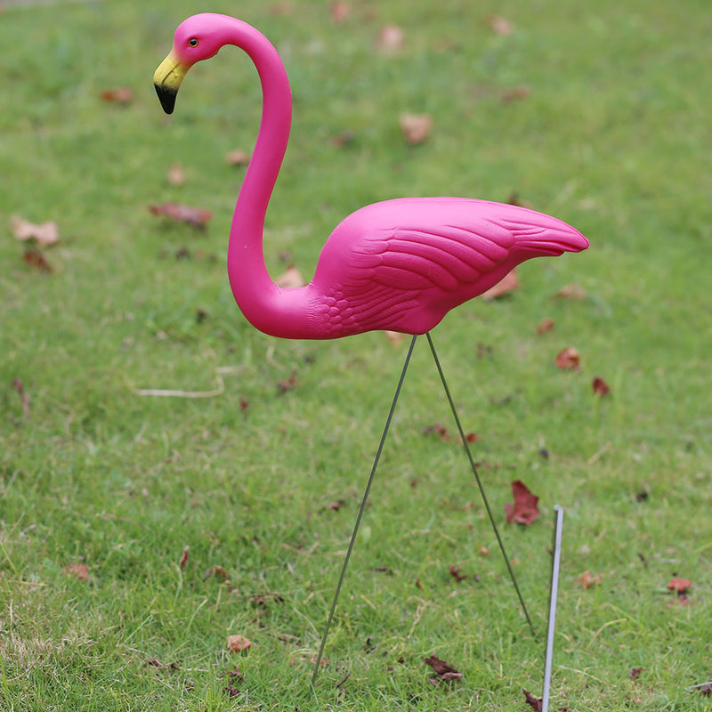 Garden Ornaments Pink Flamingo Bird Lawn Pond Ornaments Figurine Statues