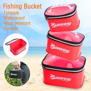 Portable EVA Fishing Bag Live Fishing Box Outdoor Multifunction Fishing Bait Bucket