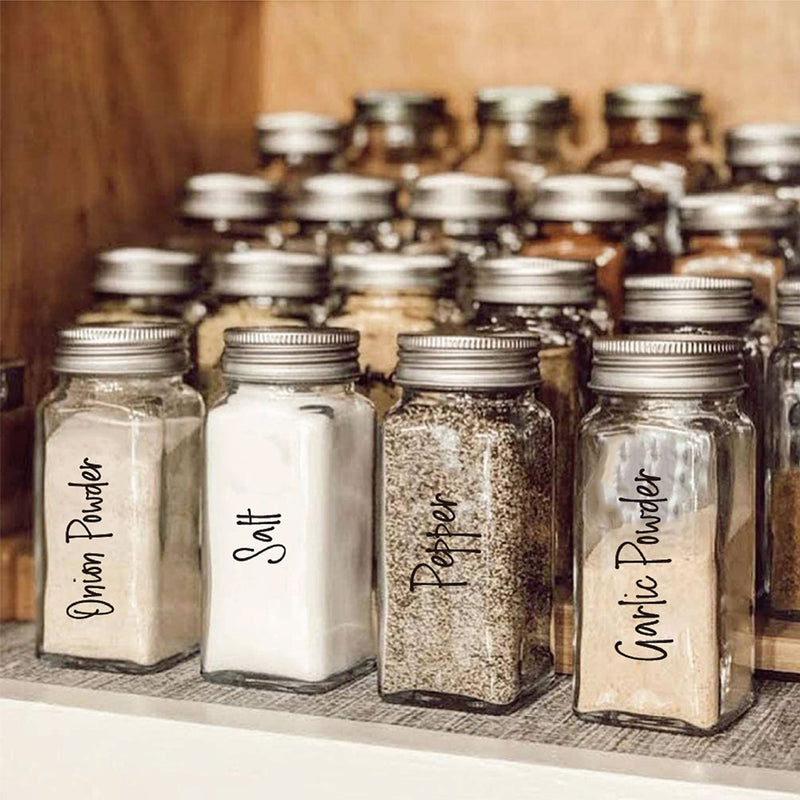 Reusable Spice Label For Pantry Mason Jars