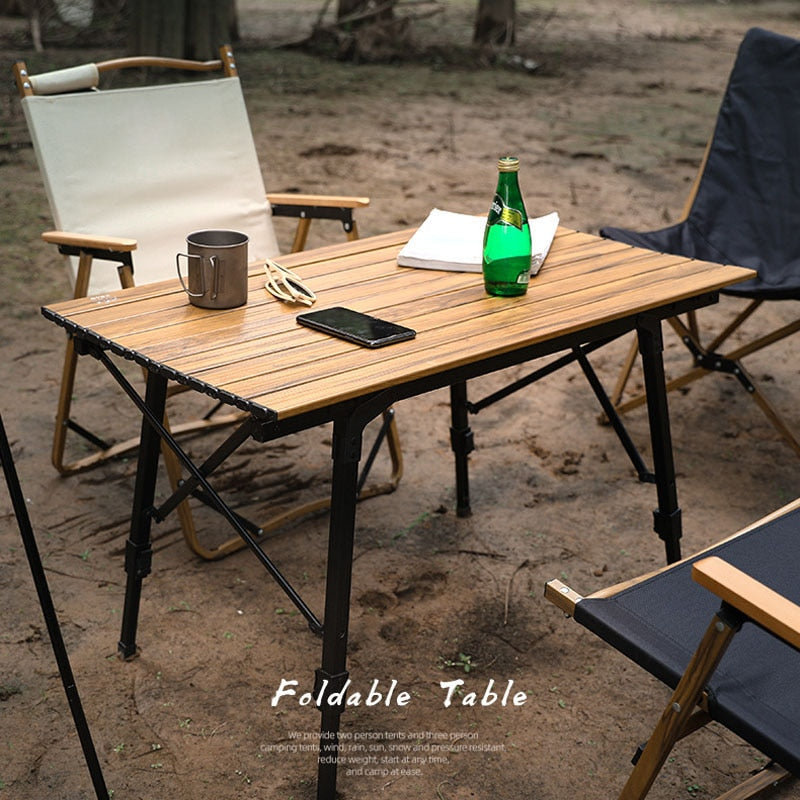 Outdoor Camping telescopic folding table